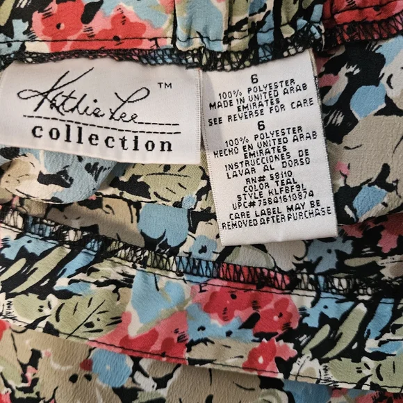 Beutiful Kathy Lee Maxi Floral Skirt Sz 6 - Picture 7 of 7
